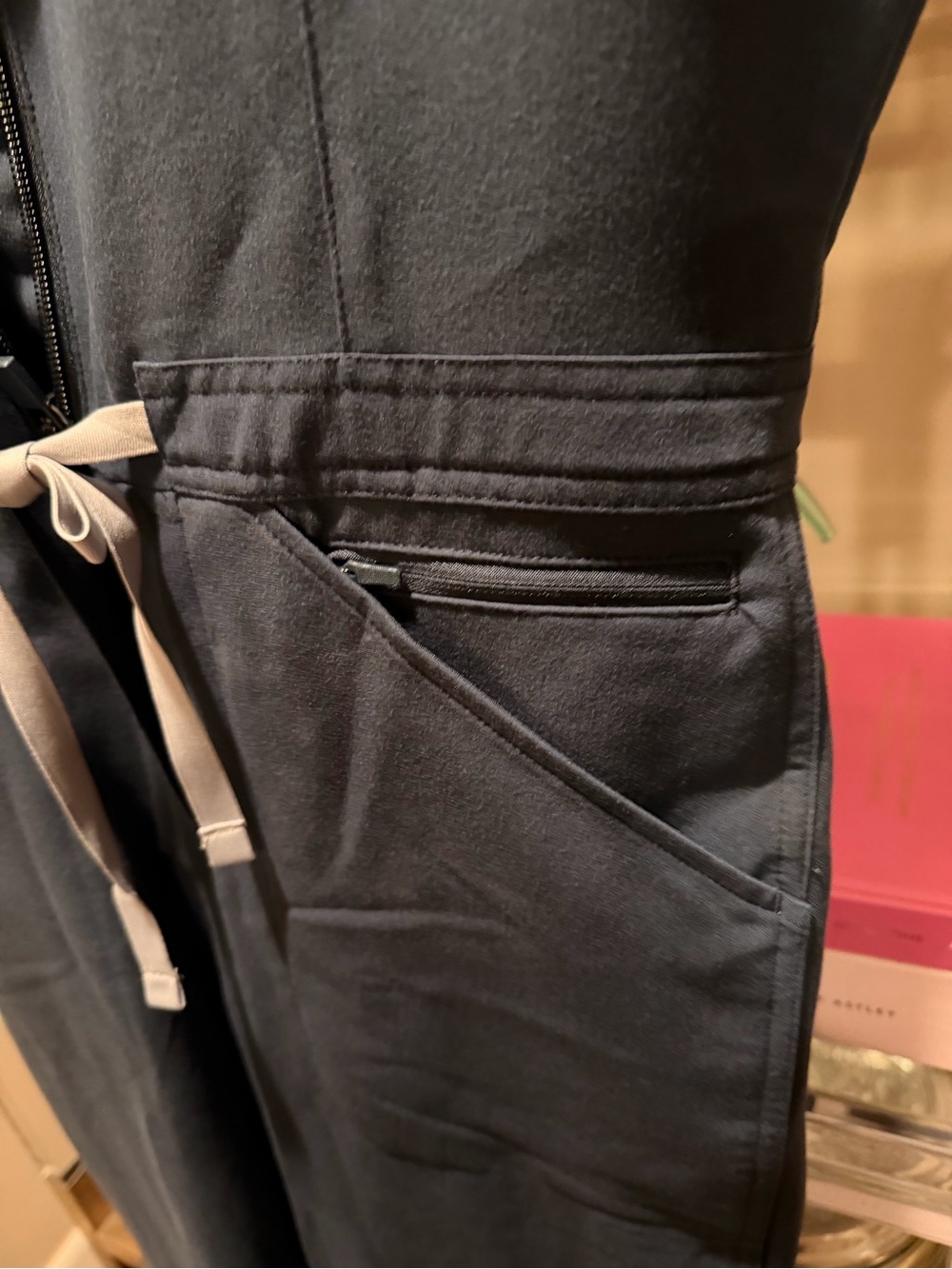 Figs Navy Sleeveless Utility Jumpsuit - Picture 6 of 9